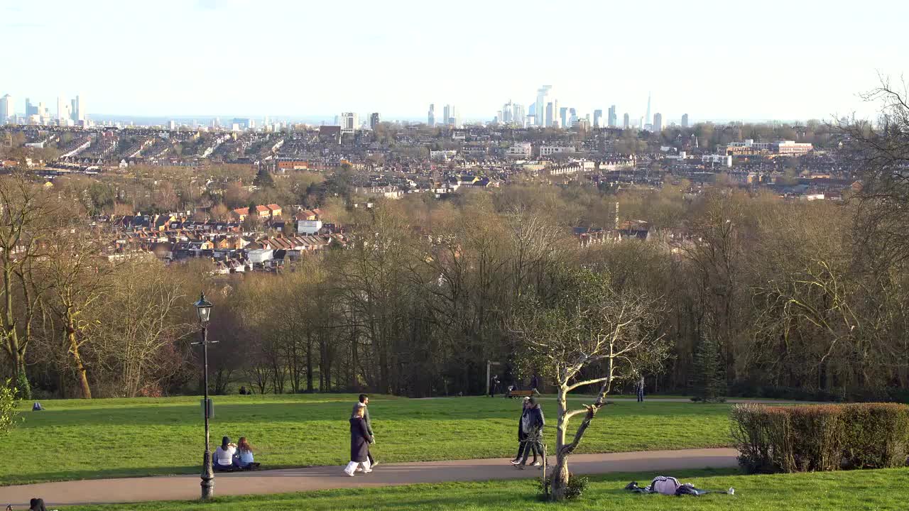 Panoramic View of London from Primrose Hill