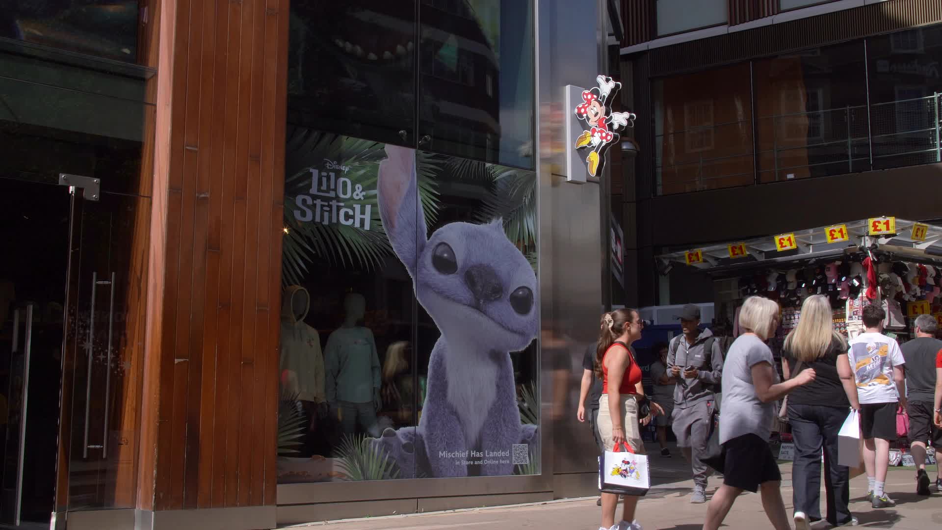 Disney Storefront with Lilo & Stitch Display