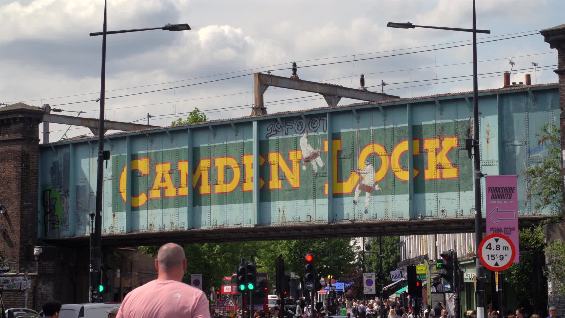 Camden Lock Railway Bridge in London