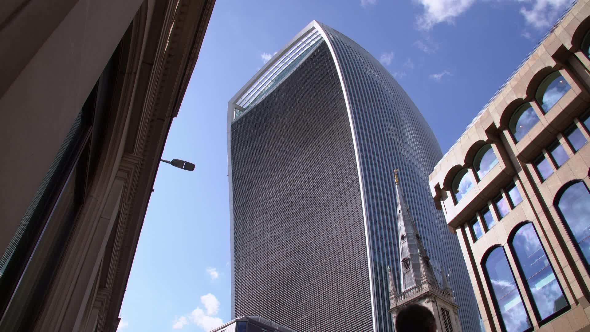 Iconic Walkie Talkie Skyscraper in London