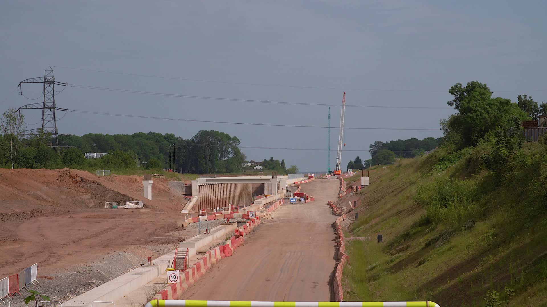 HS2 Construction Site in the West Midlands