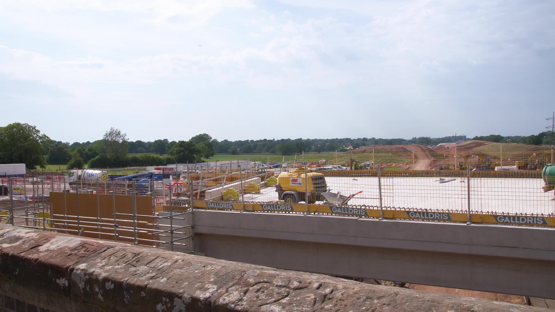 HS2 Construction Site in the West Midlands