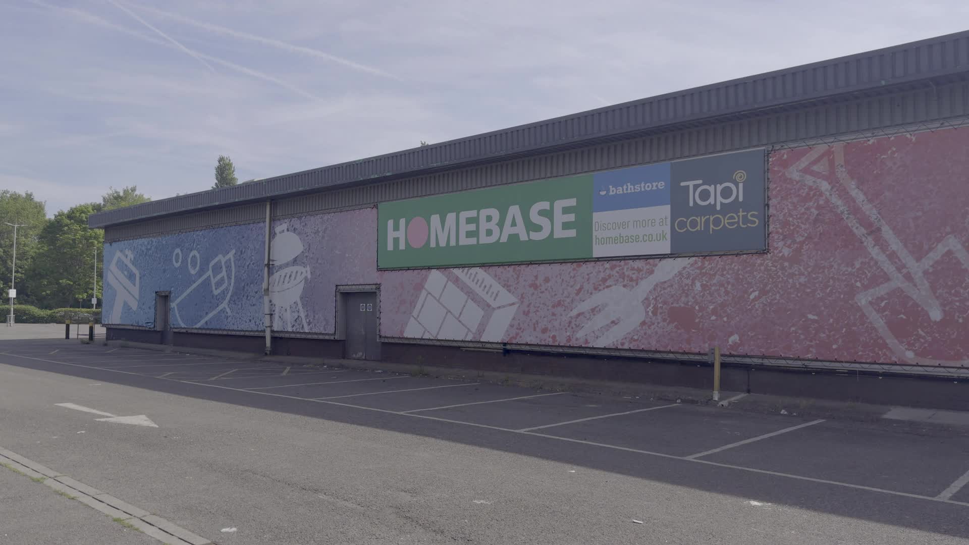 Exterior of Homebase Store on a Clear Day