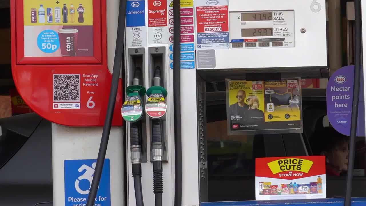 Gas Station Fuel Pump at Esso