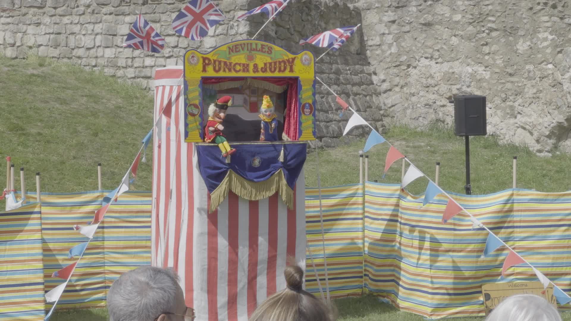 Punch and Judy Puppet Show at Outdoor Festival in Rochester