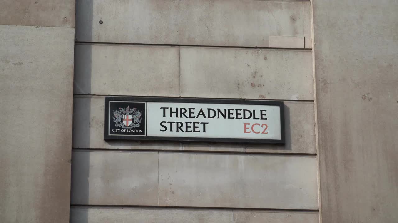 Bank of England, Threadneedle Street, London in 4K