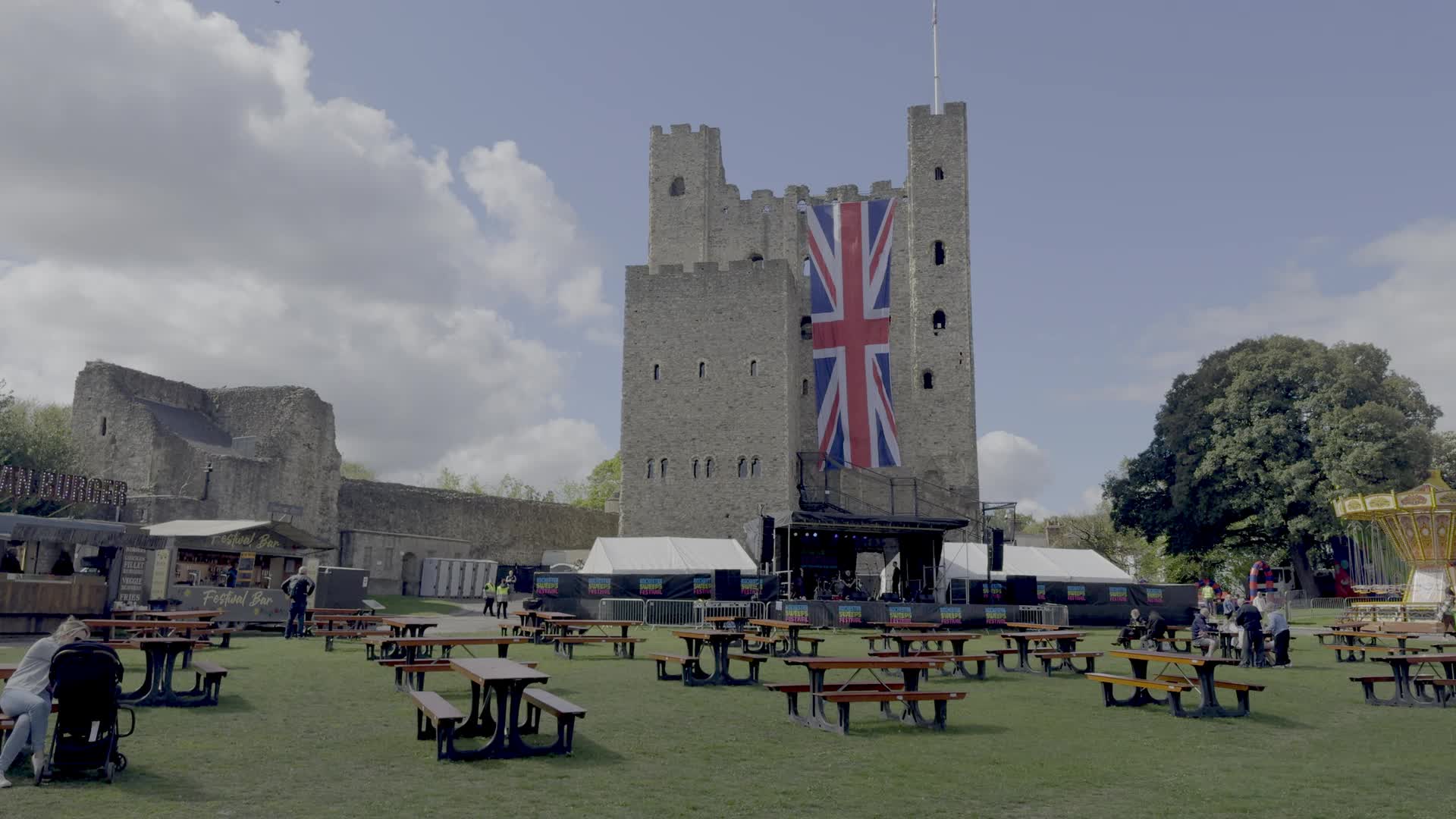 Rochester Castle Outdoor Festival Scene