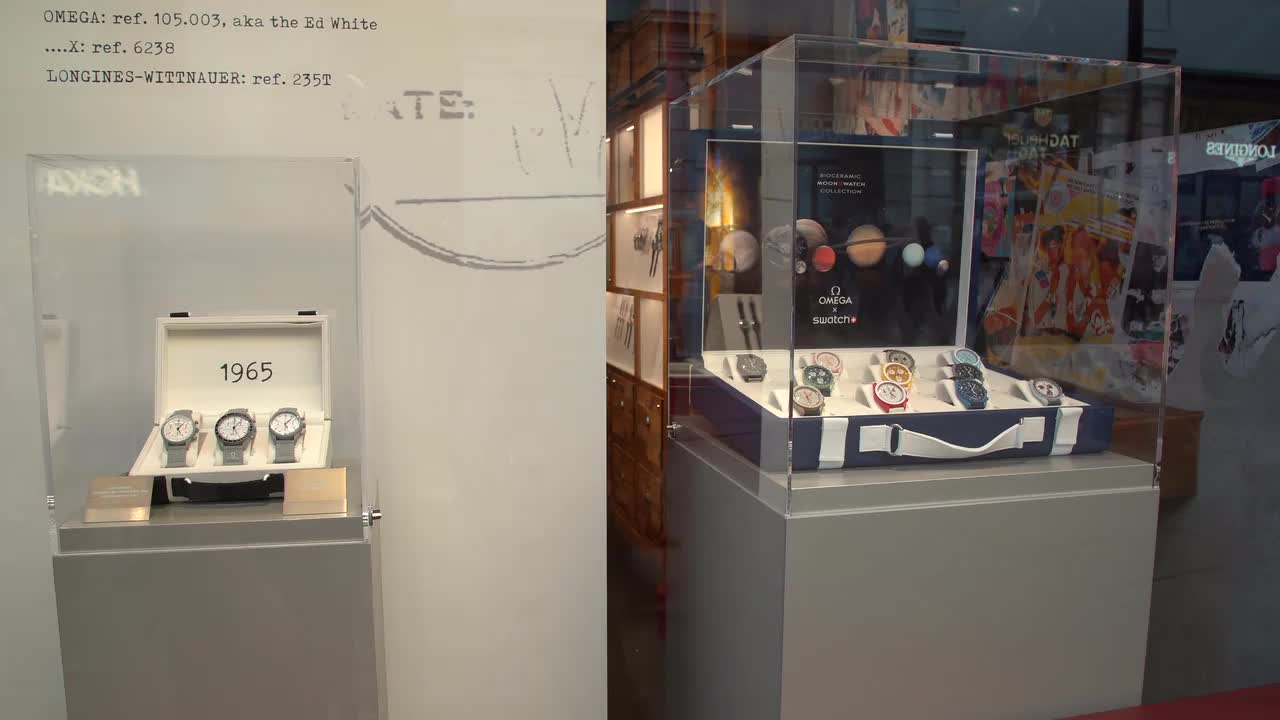 Luxury Watch Display in Storefront