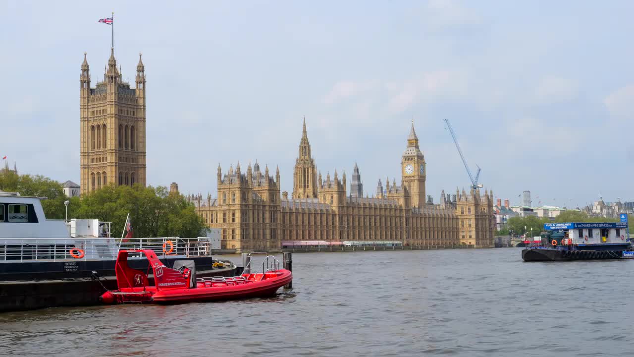 Thames River View of UK Parliament