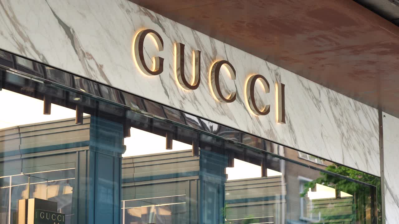 Gucci Sign and Storefront in London