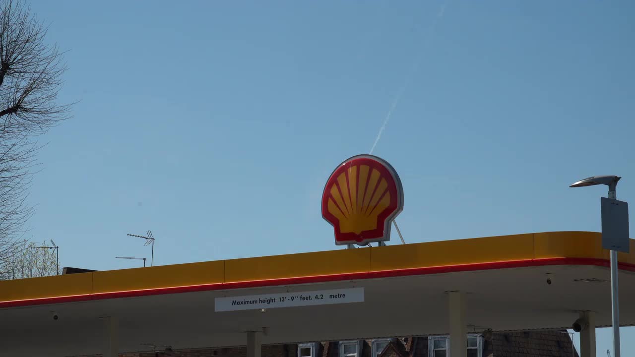 Shell Gas Station Sign Under Clear Sky