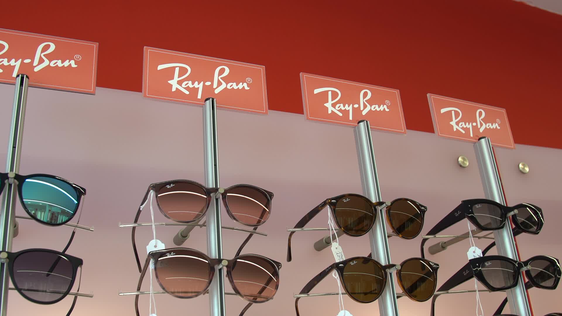 Ray-Ban Sunglasses Display in Spain