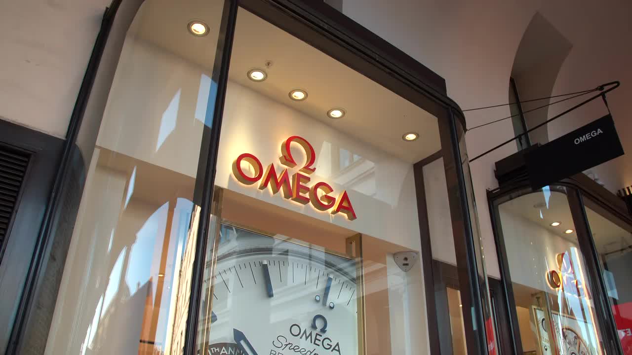 Omega Storefront Exterior on Urban Street