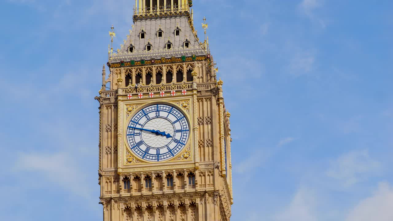 Iconic Big Ben Clock Tower in London