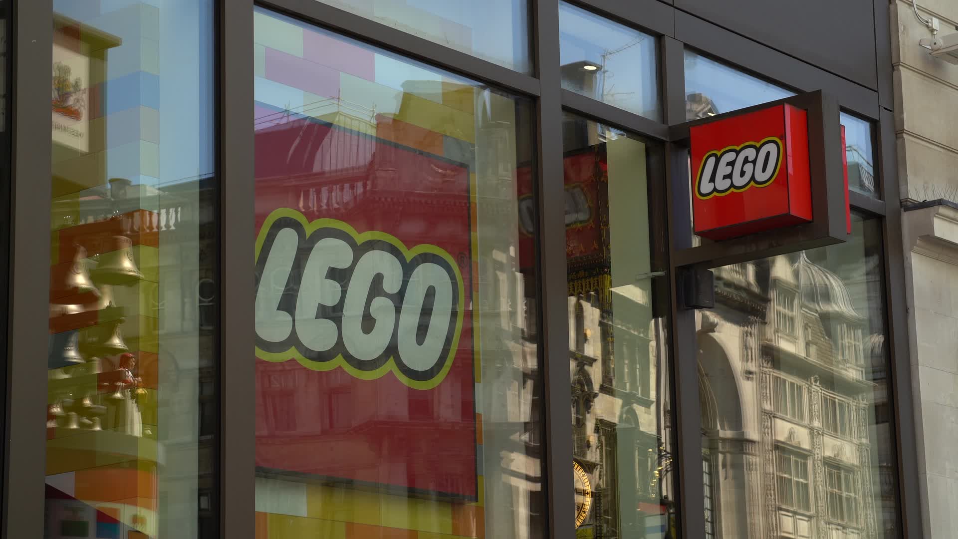 Lego Store Exterior in Leicester Square