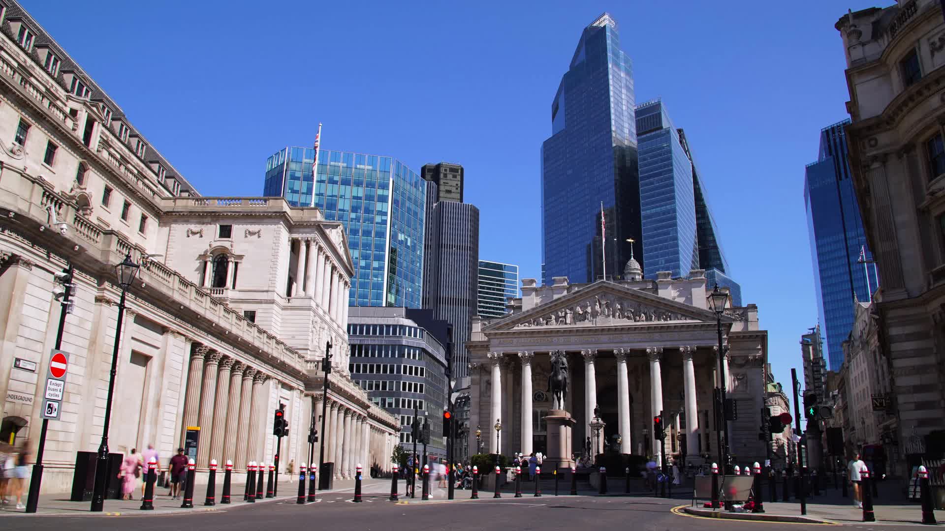 Bank of England and City Skyline