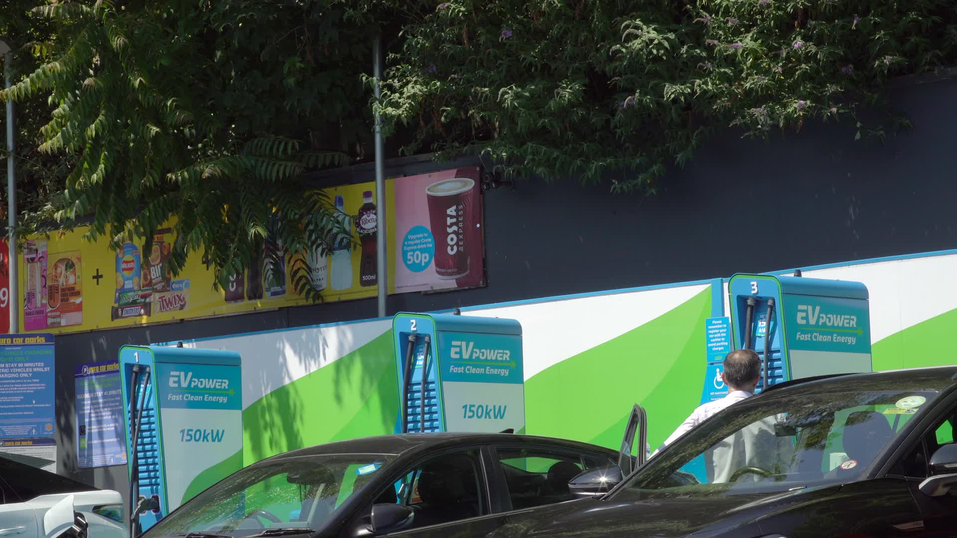 Electric Vehicle Charging Station at BP Service Station
