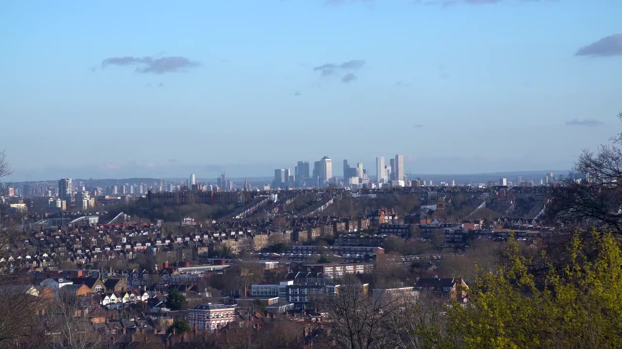 Panoramic Cityscape of London on a Clear Day