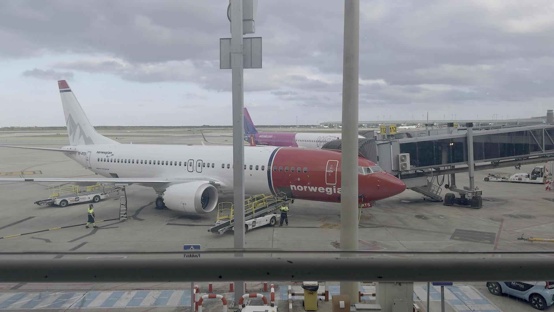 Norwegian Air Plane at Barcelona Airport