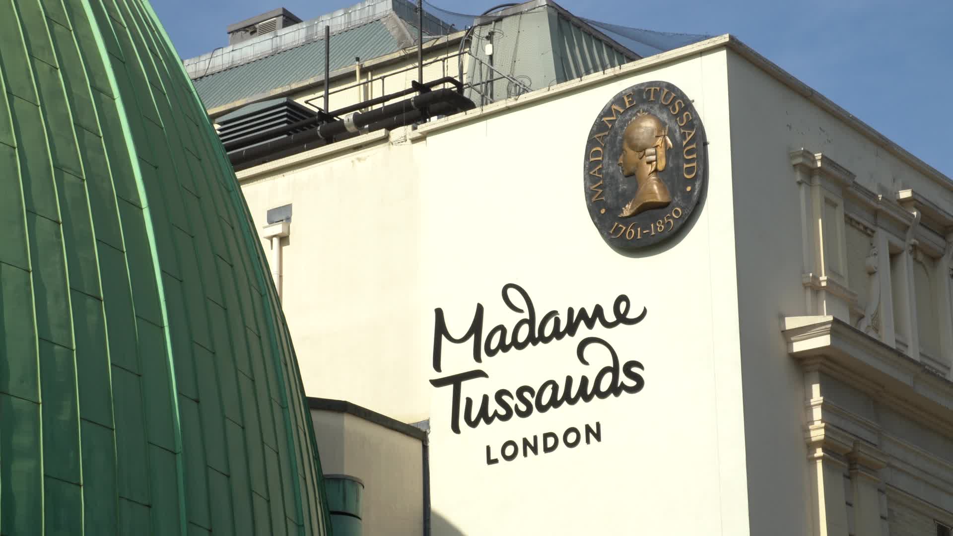Exterior of Madame Tussauds Museum in London, UK