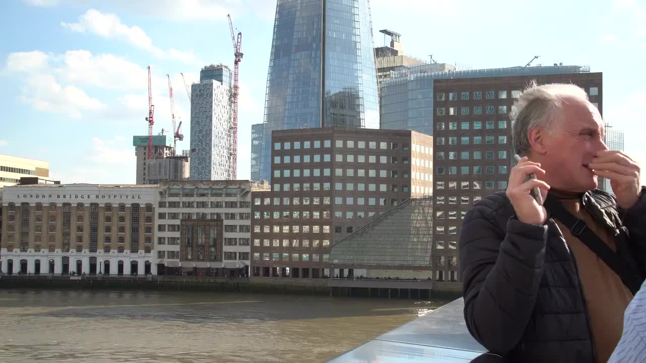 The Shard and London Bridge Hospital Skyline 4K