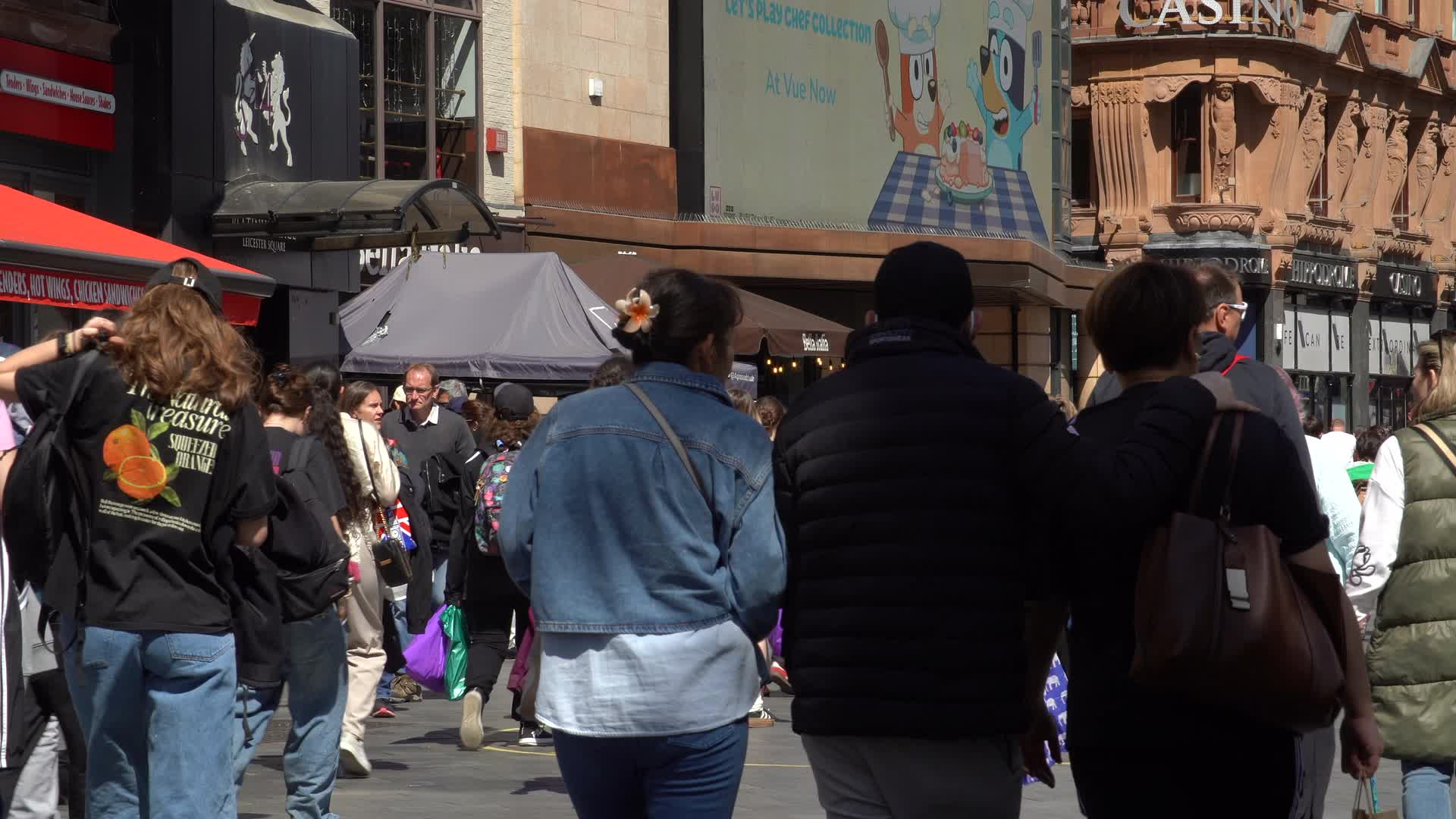 Leicester Square Busy Street Scene