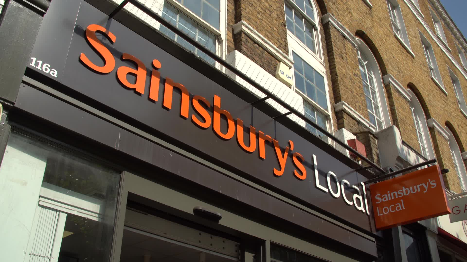 Sainsbury's Local Storefront in Urban Setting