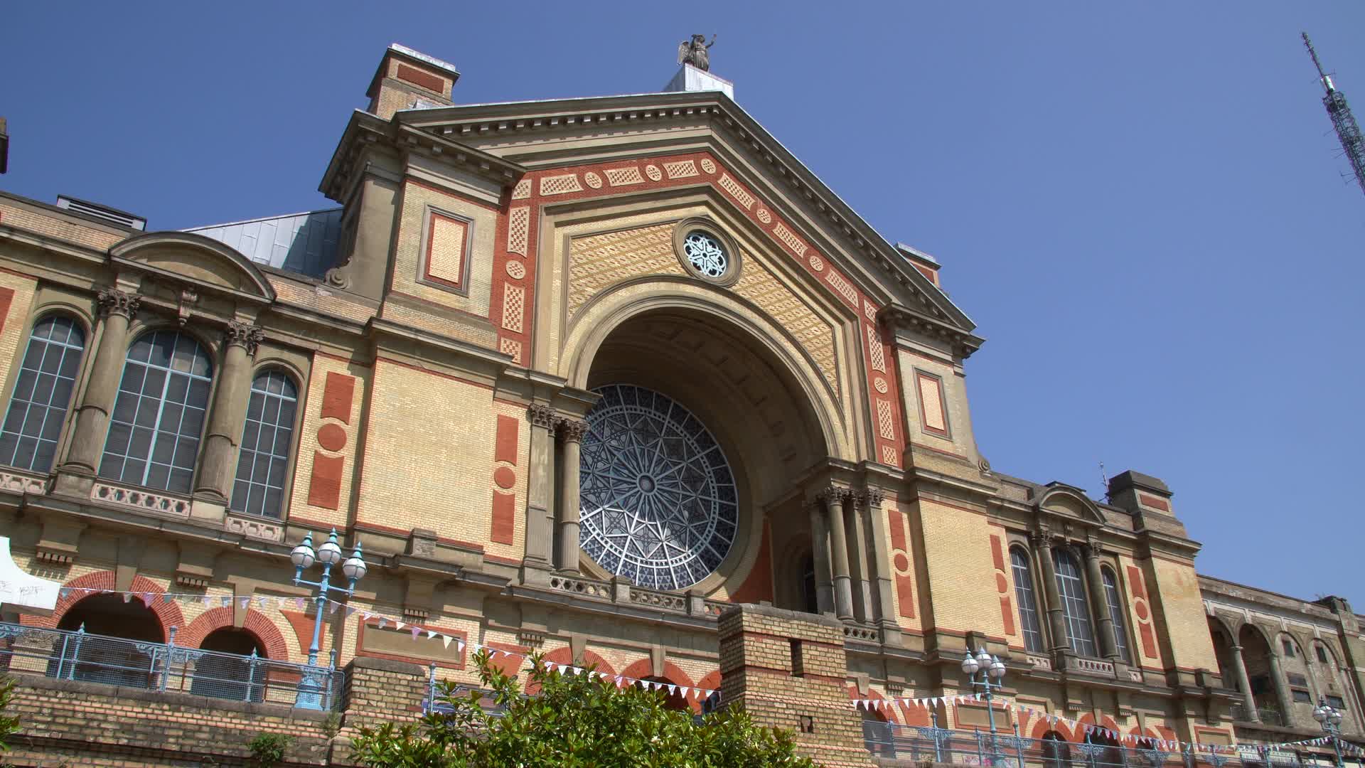Exterior View of Alexandra Palace in London
