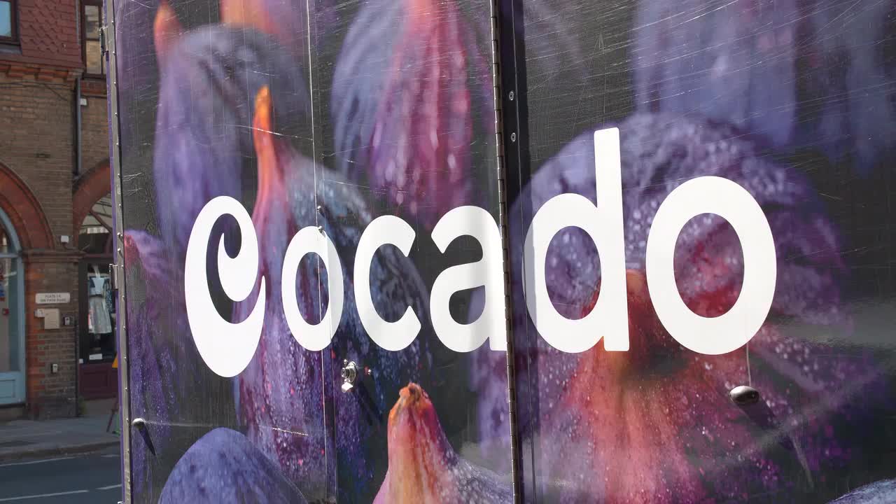Ocado Branding on Delivery Truck