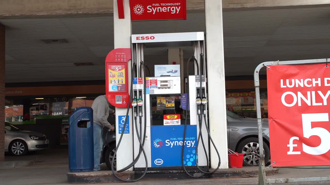 Esso Gas Station Pump with Synergy Branding