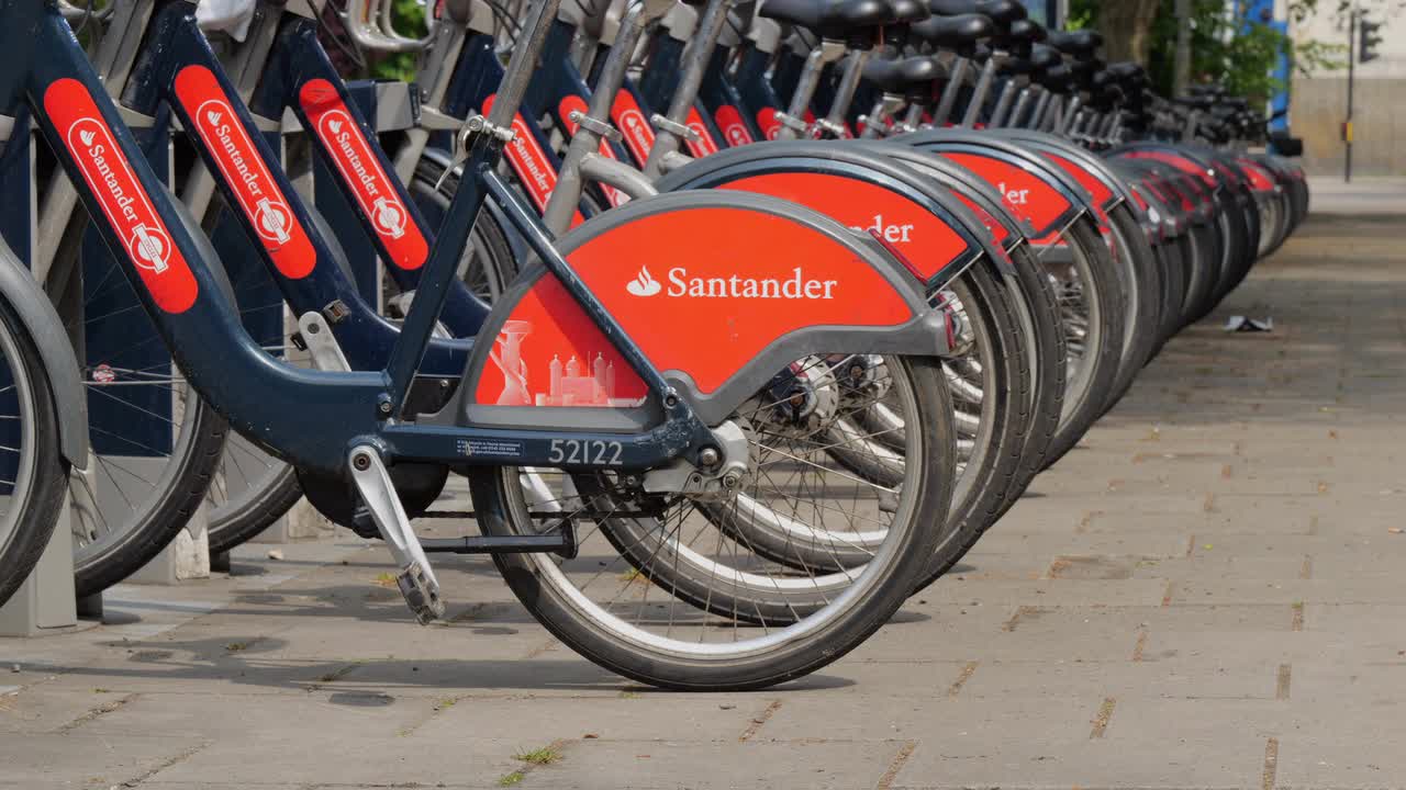 Santander Cycles Docking Station in London