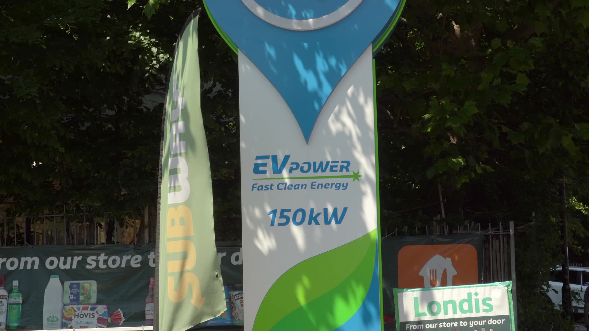 Electric Vehicle Charging Station at BP Service Station