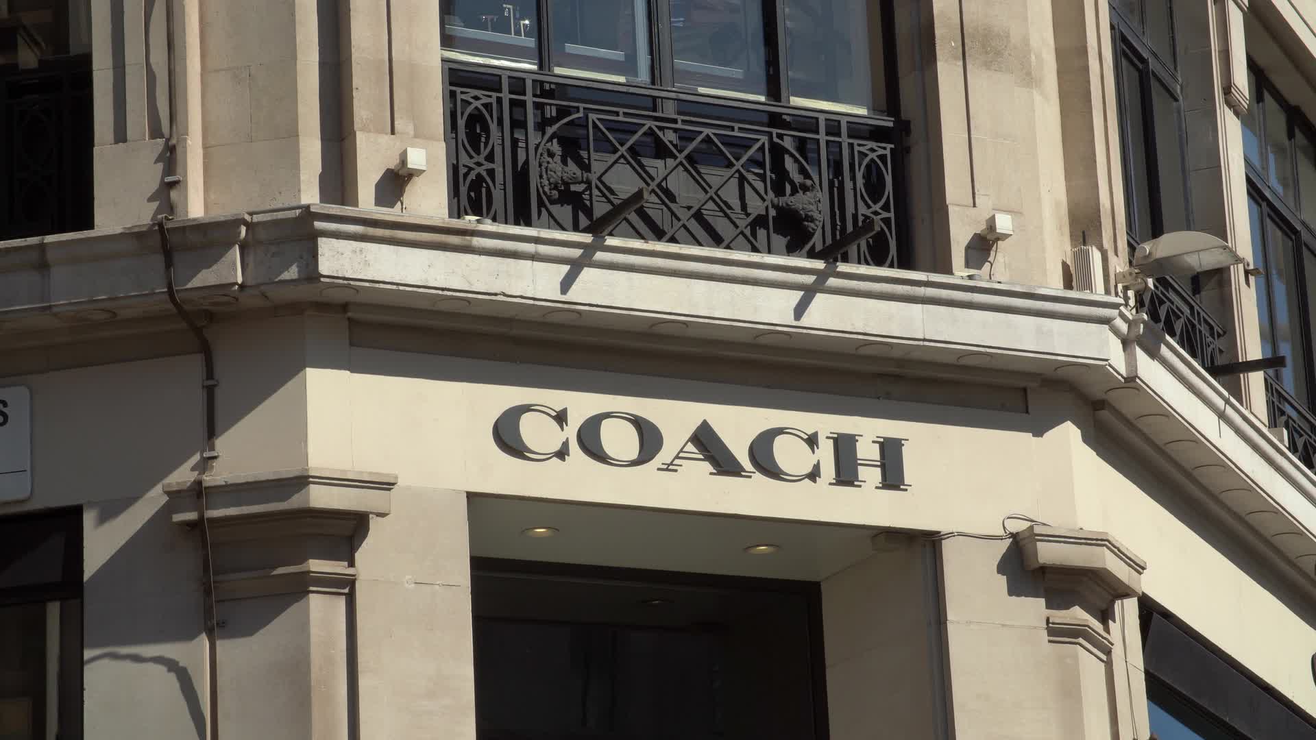 Exterior of Coach Storefront on Regent Street, London