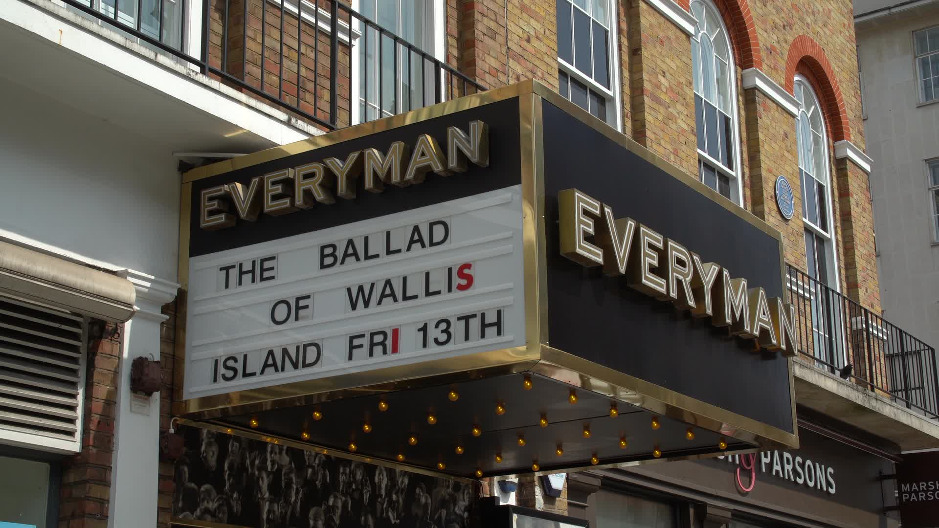 Everyman Cinema Marquee Display