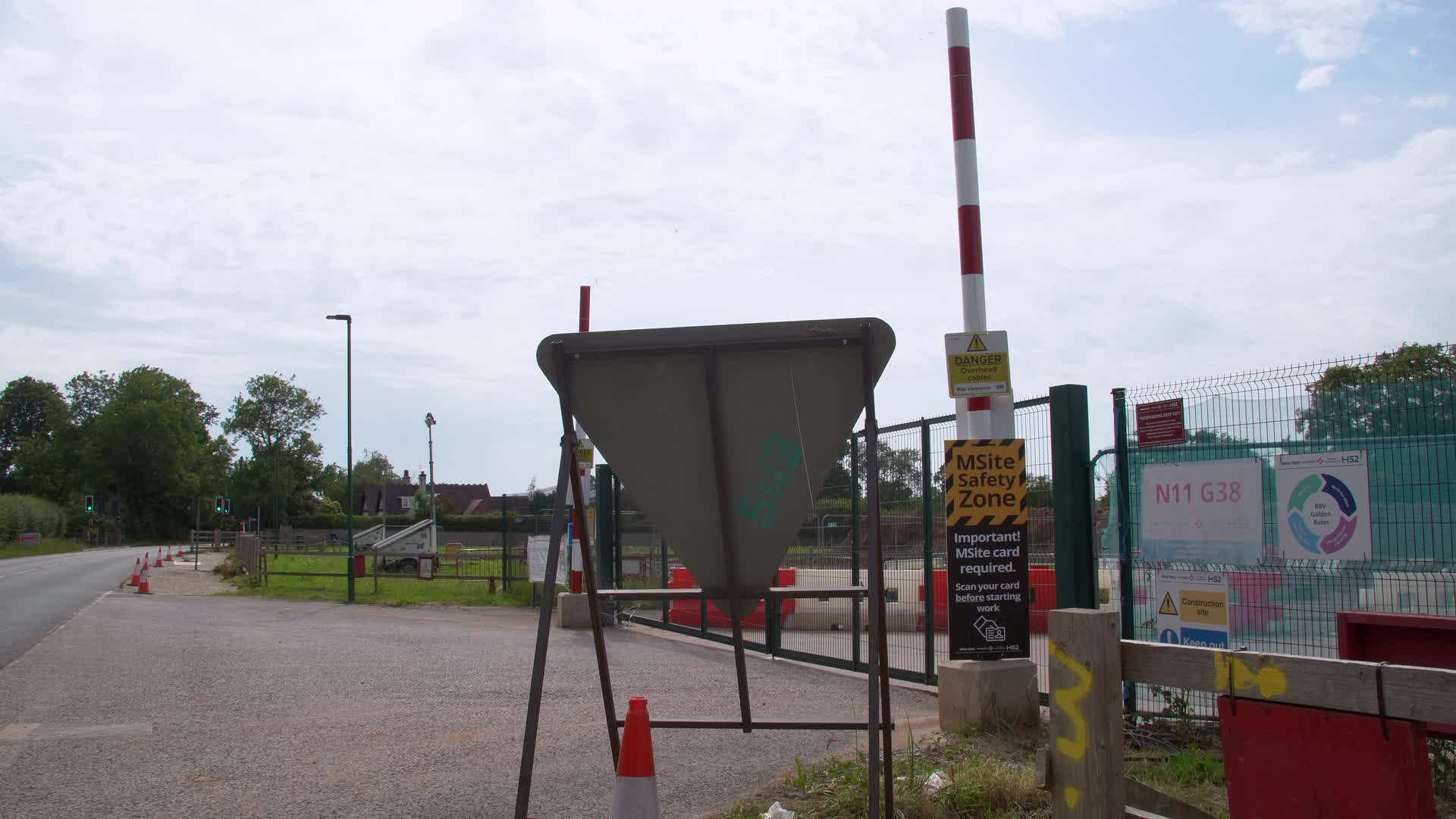 Construction at HS2 Site in West Midlands