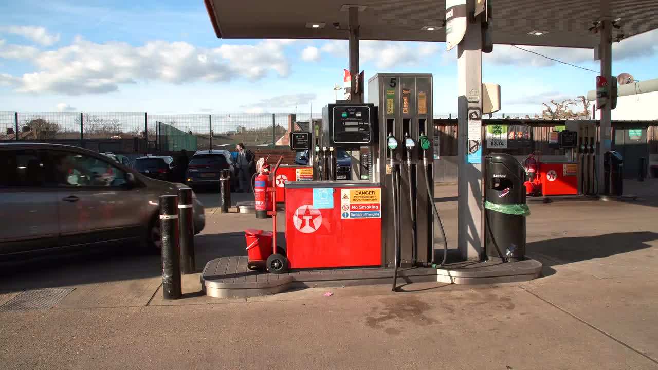 Texaco Gas Station Urban Scene