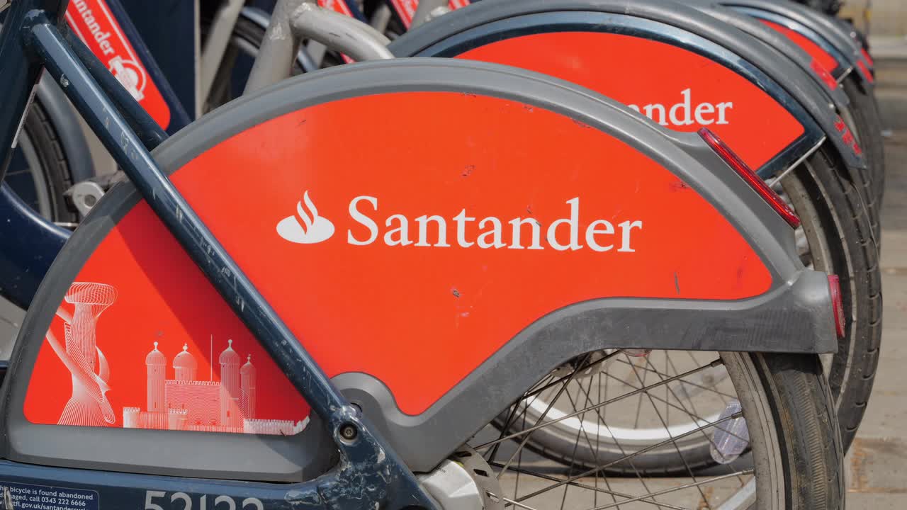 Santander Bikes Docked in London