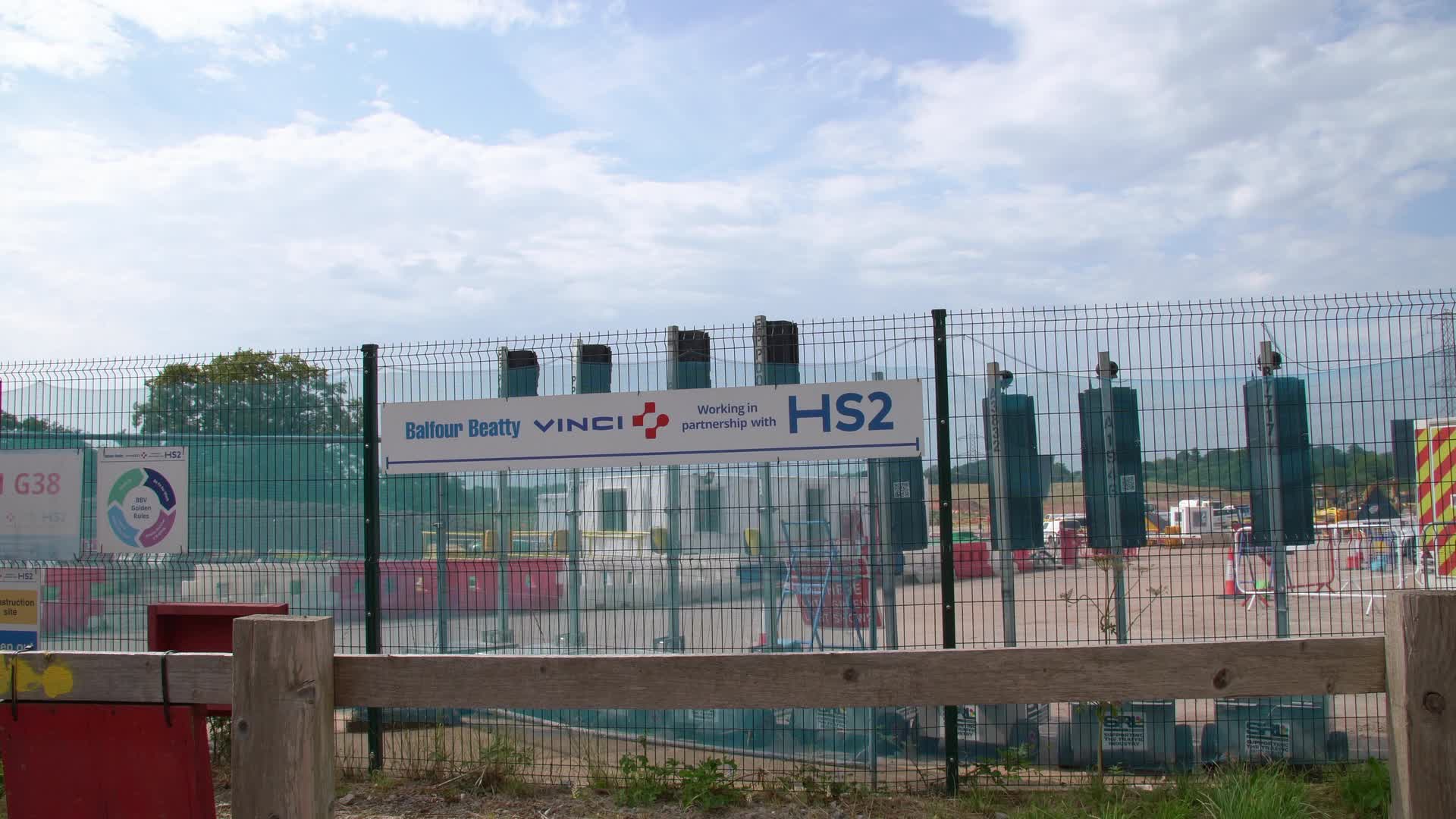 HS2 Construction Site in the West Midlands