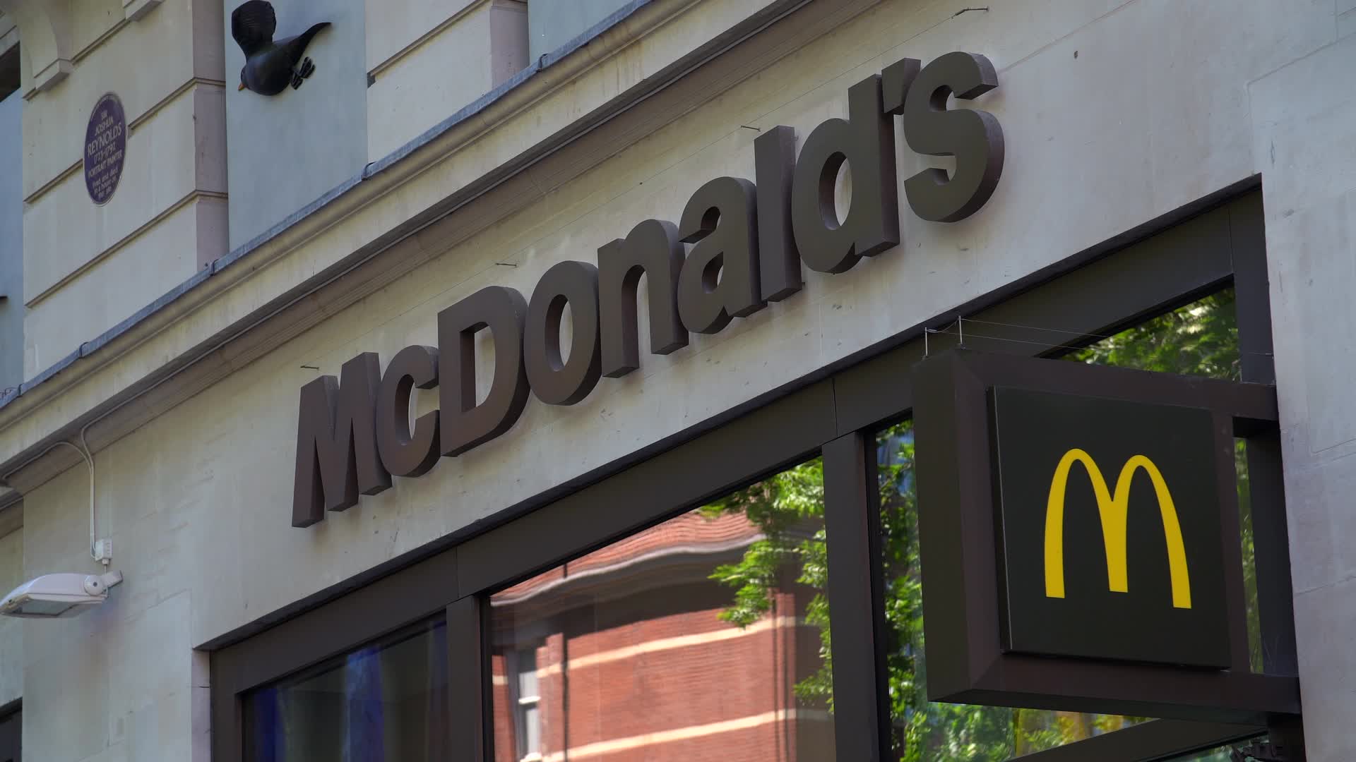 Exterior View of McDonald's Storefront