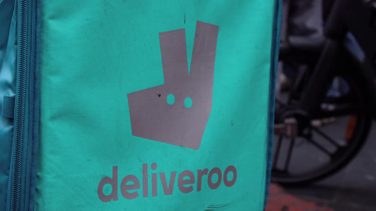Deliveroo Food Delivery Bag Close-up
