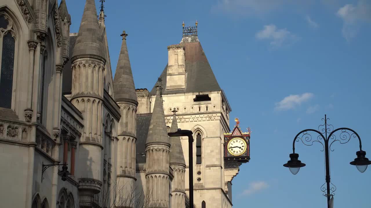 Royal Courts of Justice Architectural Details in 4K