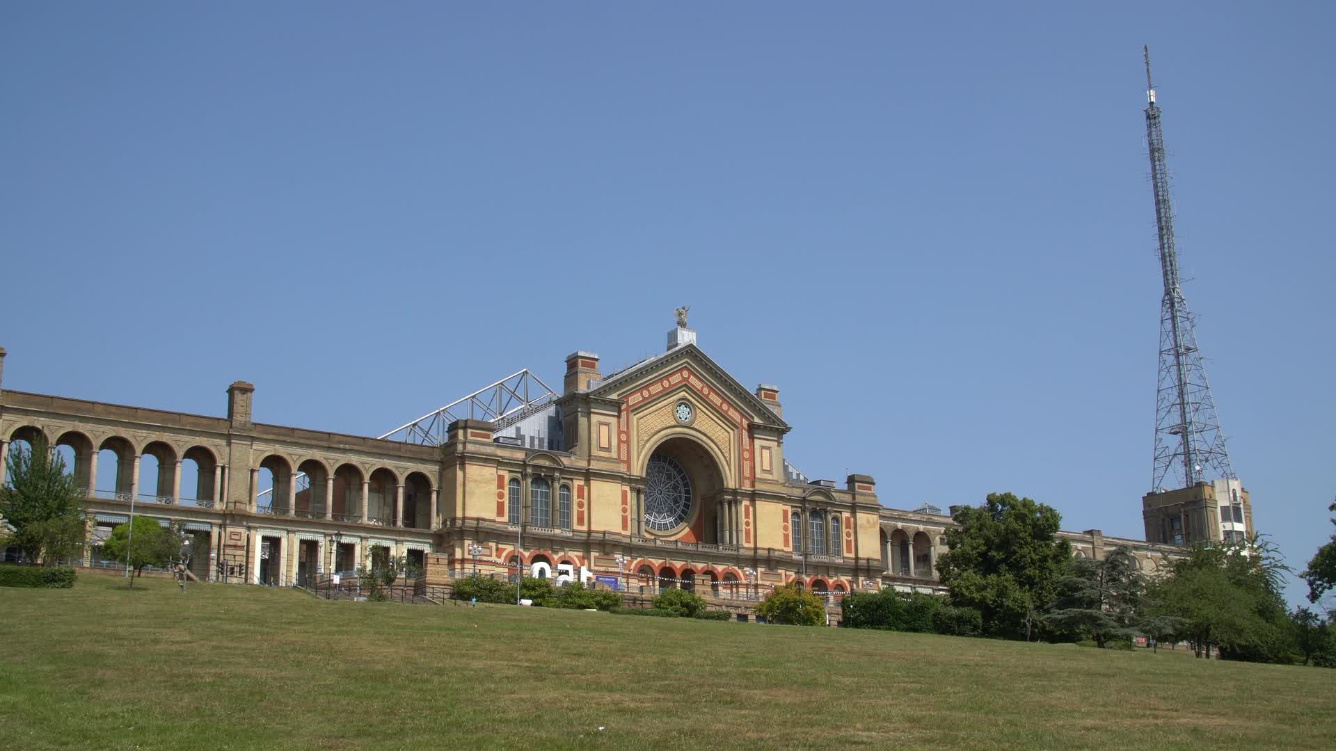 Alexandra Palace in Summer Historic Landmark in London, UK