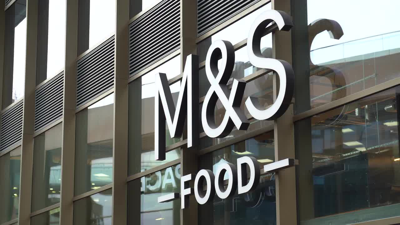 M&S Food Storefront Signage