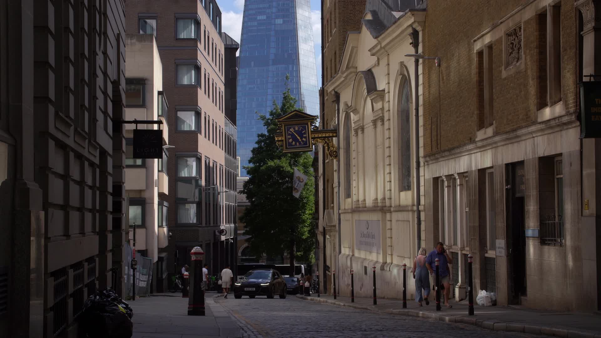 The Shard View from Charming London Street