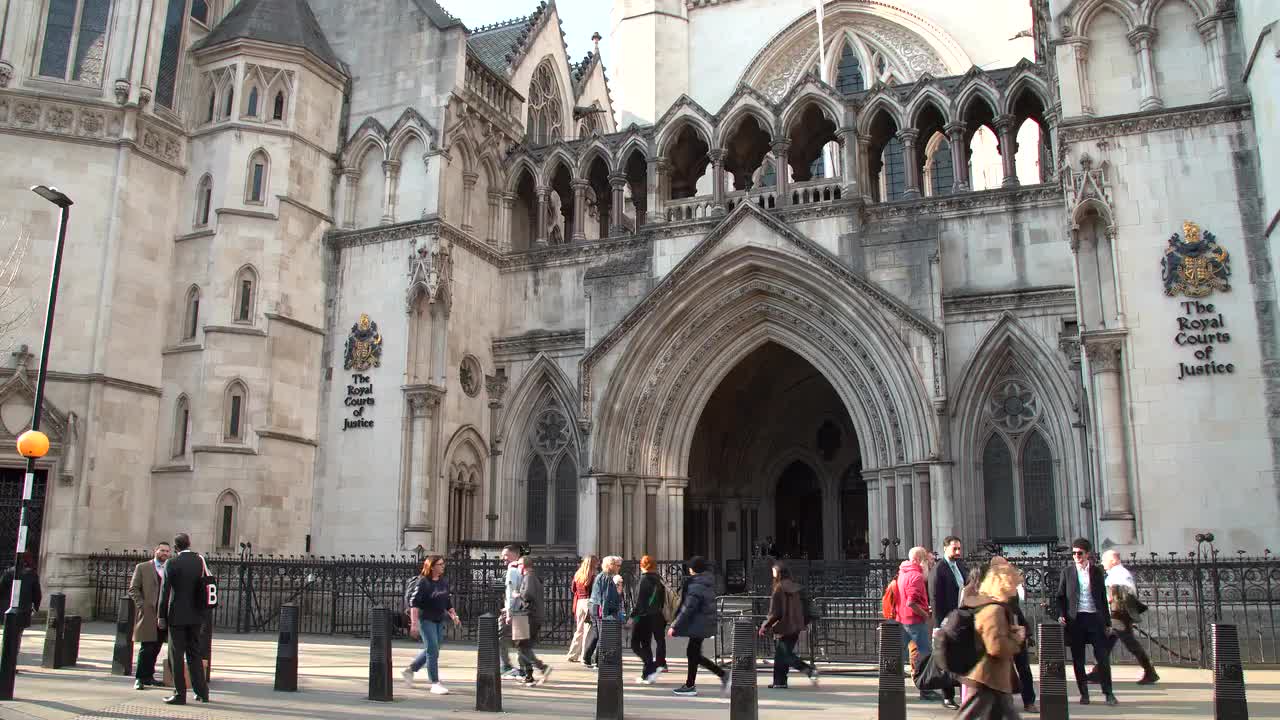 Royal Courts of Justice London 4K Video Footage