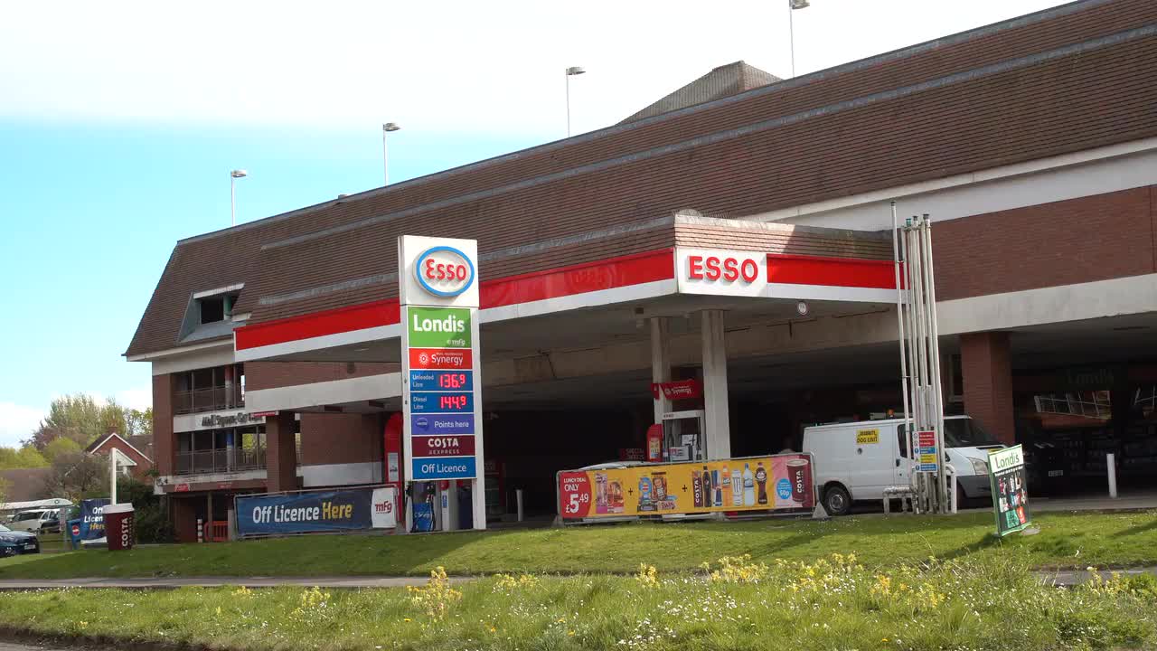 Esso Gas Station Exterior View
