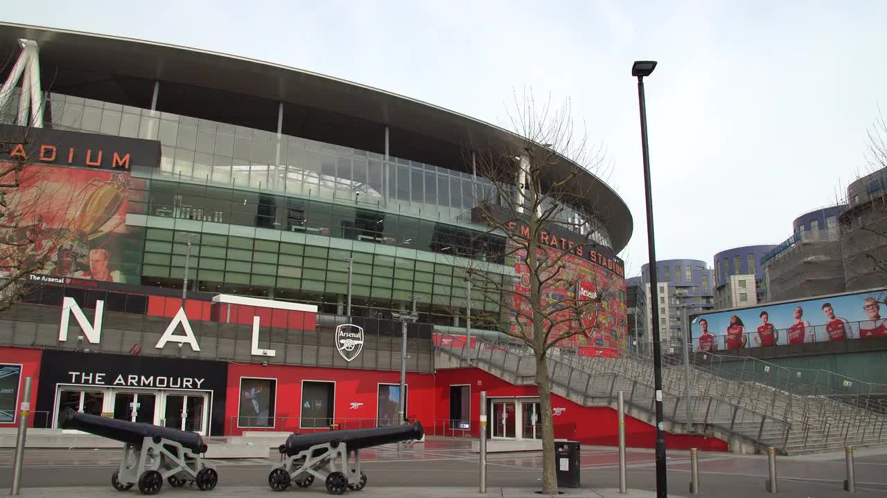 Front View of Emirates Stadium, Arsenal Football Club
