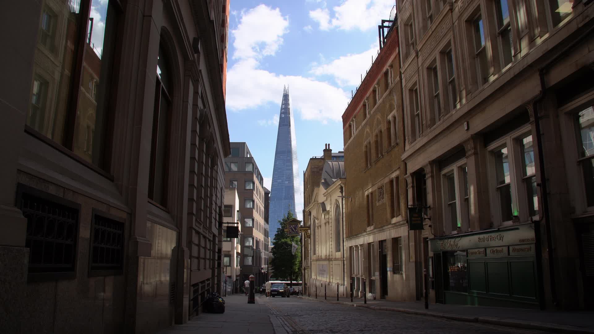 The Shard from a London Street