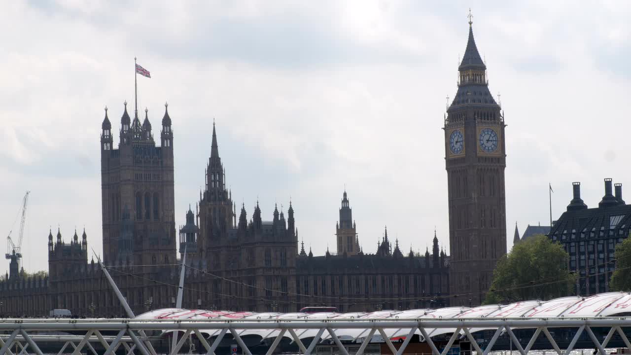 Iconic Big Ben and UK Parliament in London