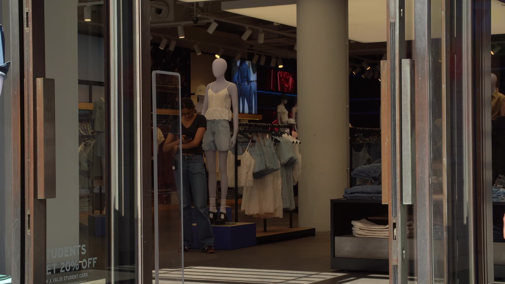 Levi's Storefront with Denim Display